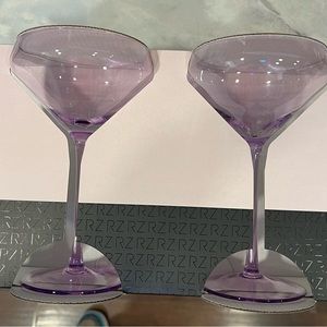 NWT Rachel Zoe - Set of 2 Glass Coupes